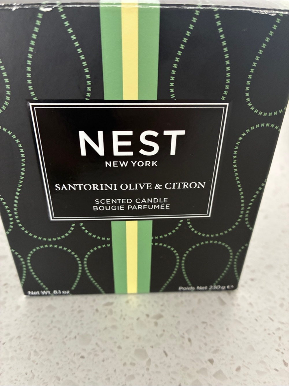 NIB NEST NEW YORK CANDJE Santorini olive and citron new